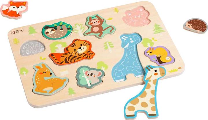 Immagine prodotto Classic World Holzpuzzle Tierpuzzle, 10-tlg. (10 pezzi)