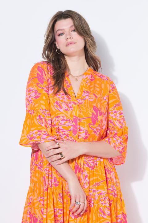 Produktbild Studio Untold Midikleid, A-Line, Leafs-Print, Volants (46, 48)