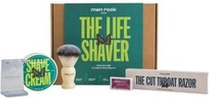 Men Rock Fusion Sensitiv e Almond Oil shaving gel (Shave Gel) 200 ml (200 ml, Rasierpinsel)