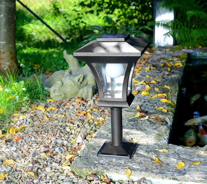 Produktbild Lunartec Solar-LED-Standleuchte im Laternen-Design (45 lm)