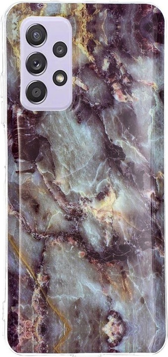 Produktbild Cover-Discount Galaxy A52 - Softes Silikon Gummi Case cyan Marble (Samsung Galaxy A52s 5G, Samsung Galaxy A52 5G, Samsung Galaxy A52)