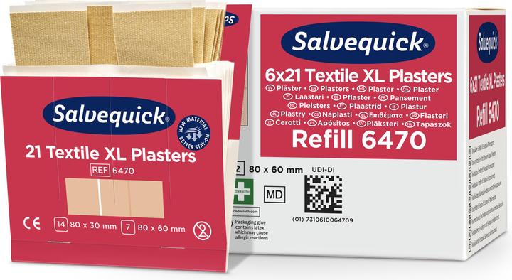 Actual product image Söhngen Refill for SALVEQUICK, elastic plaster sections each 21 pcs, pack of 6 pcs (21 x)