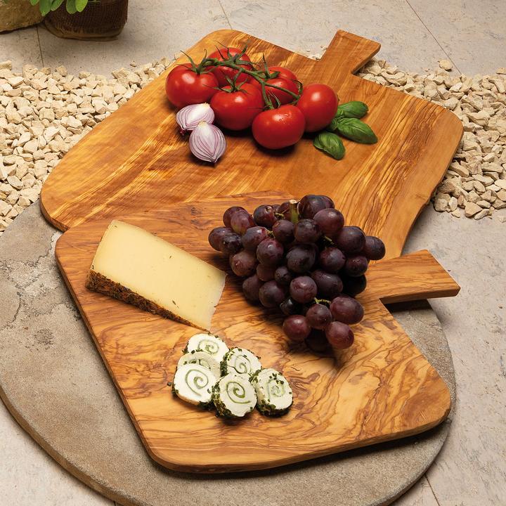 Actual product image Natura Punto Rustic wooden board with handle, 40 cm, olive wood