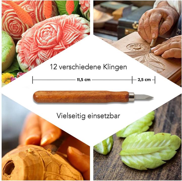 Produktbild Holzwurm Holz-Schnitzwerkzeug Set (2.50 cm)