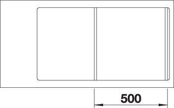 Produktbild Blanco Zenar 5 S-F (90.25 cm, 49.75 cm)