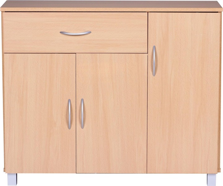 Produktbild FineBuy Sideboard Holz furniert Buche (30 x 75 cm)