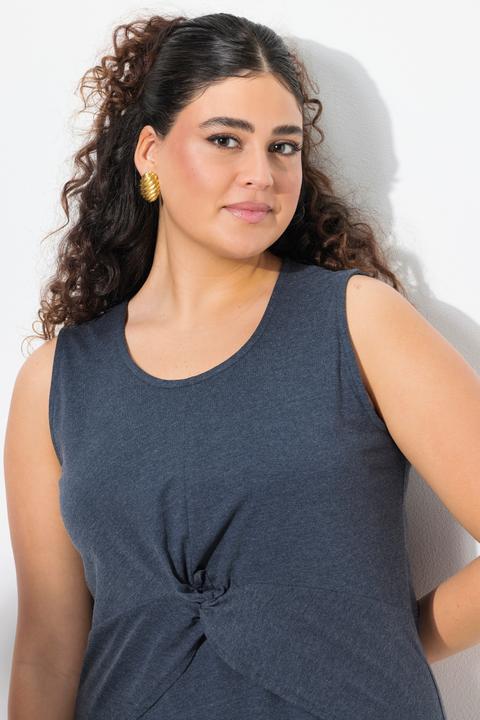 Image du produit Ulla Popken Robe en jersey sans manches, décolleté rond, coupe évasée (46, 48)