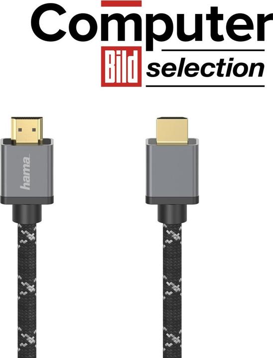 Productafbeelding Hama Ultra Hoge Snelheid HDMI™ kabel, gecertificeerd, mannelijk-mannelijk, 8K, aluminium, 5,0 m (5 m, HDMI, 2.1b)