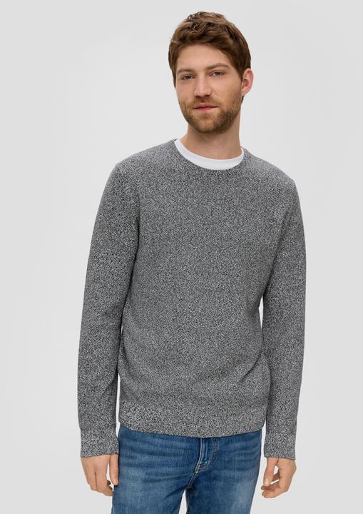 Produktbild S.Oliver Strickpullover Feinstrickpullover mit Crew Neck (S)