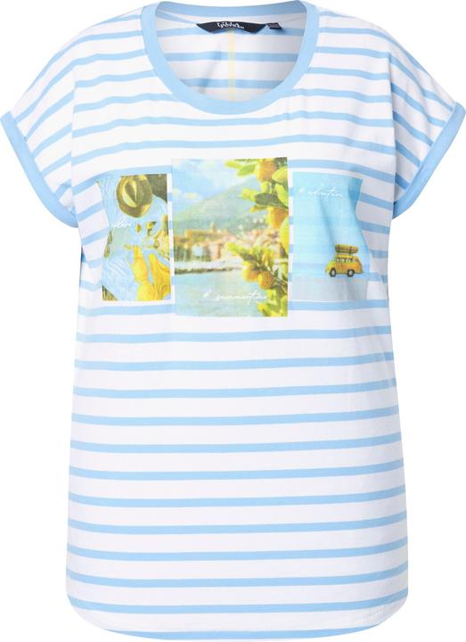 Produktbild Ulla Popken Shirt, Ringel, Oversized, Rundhals, Halbarm (62)