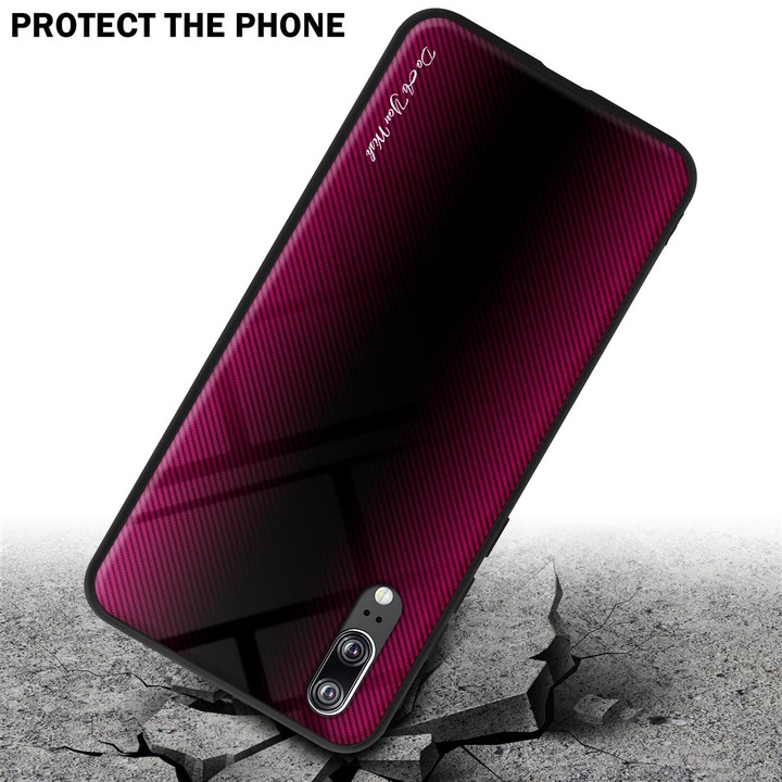 Productafbeelding Cadorabo TPU gestreepte glasplaat (Cubot P20)