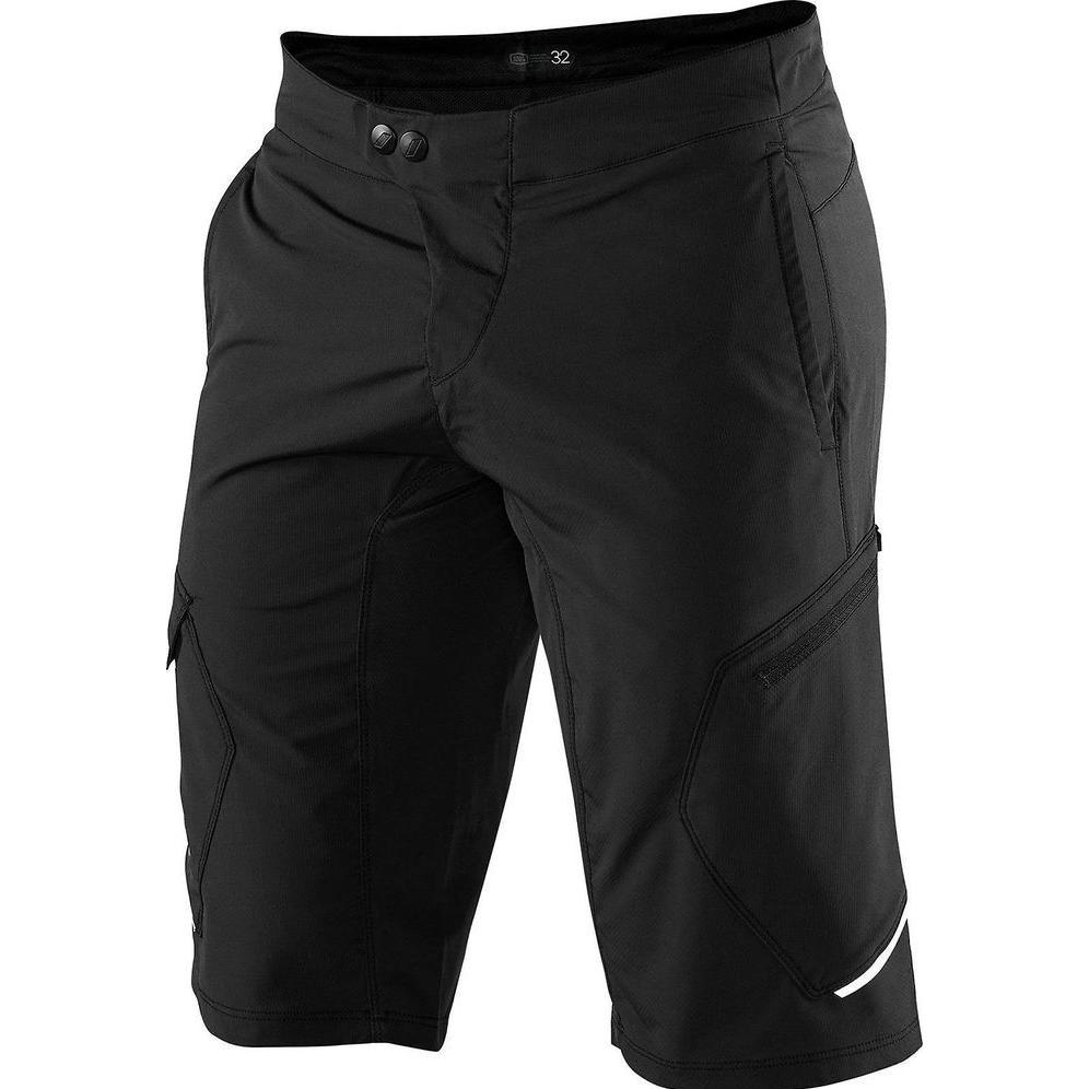 100%, Herren, Velohosen, Airmatic Shorts (28), Schwarz, 28