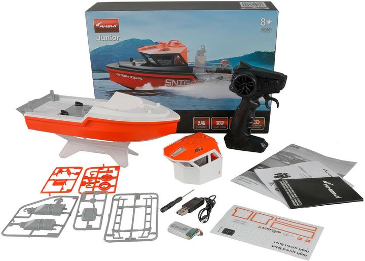 Actual product image Amewi Rettungsboot brushless Jetantrieb 320mm RTR weiss/orange