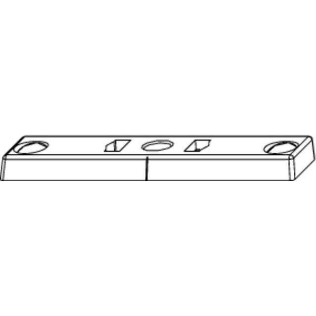 Thumbnail - Maco, Türbeschlag + Scharnier, Schliessteil Öffnungsbegrenzung, 12L, Eurofalz 18 mm, H=6,5 mm, silber