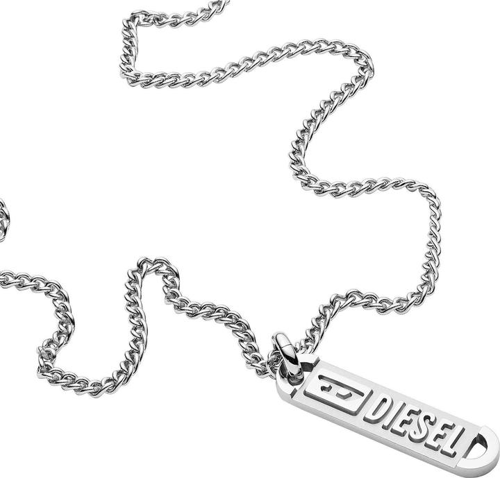 Image du produit Diesel Pendentif simple (Acier inoxydable, 65 cm)