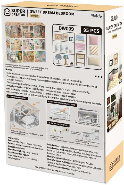 Actual product image Rolife Sweet Dream Bedroom - Diorama