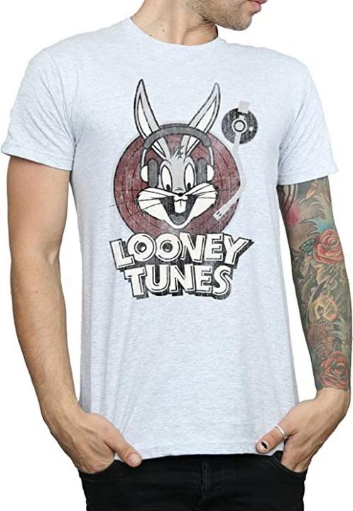 Productafbeelding Looney Tunes Heren Bugs Bunny Cirkel Logo T-Shirt (XXL)