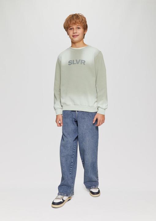 Actual product image S.Oliver Sweatshirt Baumwoll-Sweatshirt mit Spray-Effekt (158, 164)