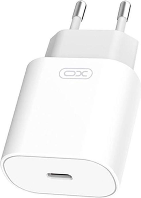 Actual product image xO L91 Wall Charger, USB-C, 25W + USB-C to Lightning Cable (White) (25 W)