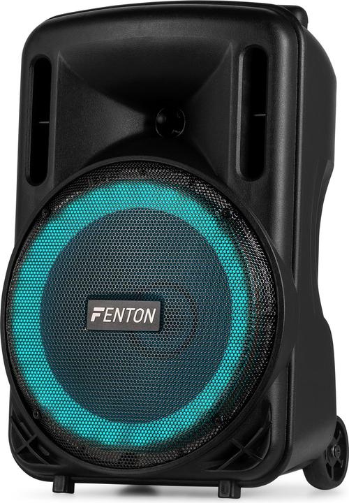 Immagine prodotto Fenton Speaker Bluetooth - FT10LED MK2 karaoke box met LEDâ€™s, accu en microfoon - Voor (Attivo)