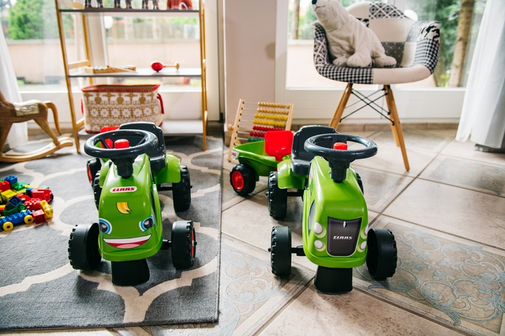 Produktbild Falk Toys Rutschfahrzeug mit Anhänger Claas