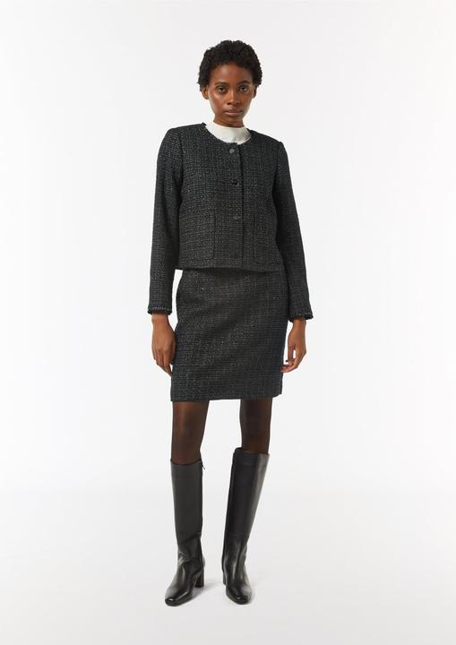 Produktbild Comma Rock Kurzer Bouclé-Rock mit Glitzergarn (40)