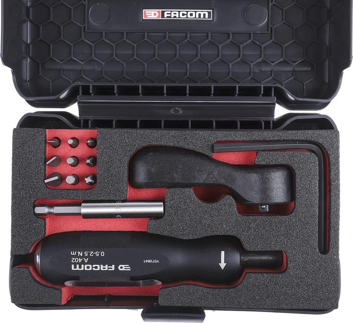 Actual product image Facom Setting Torque Screwdriver 0,5 to 2,5NM (1/4", 0.50 Nm, 250 Nm)