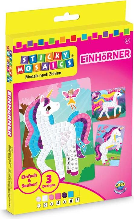 Produktbild Invento Sticky Mosaic Travel Pack Einhörner 3 Motive
