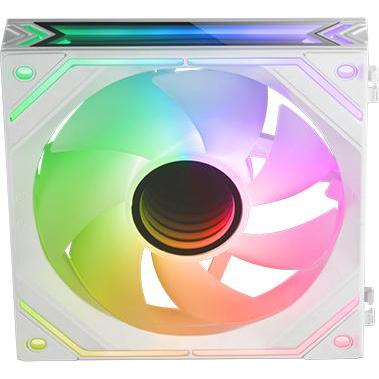 Mars Gaming Ventilateur Boitier Mf-Linkfinity RGB 12cm (Blanc) (120 mm, 1 x), PC Lüfter, Weiss