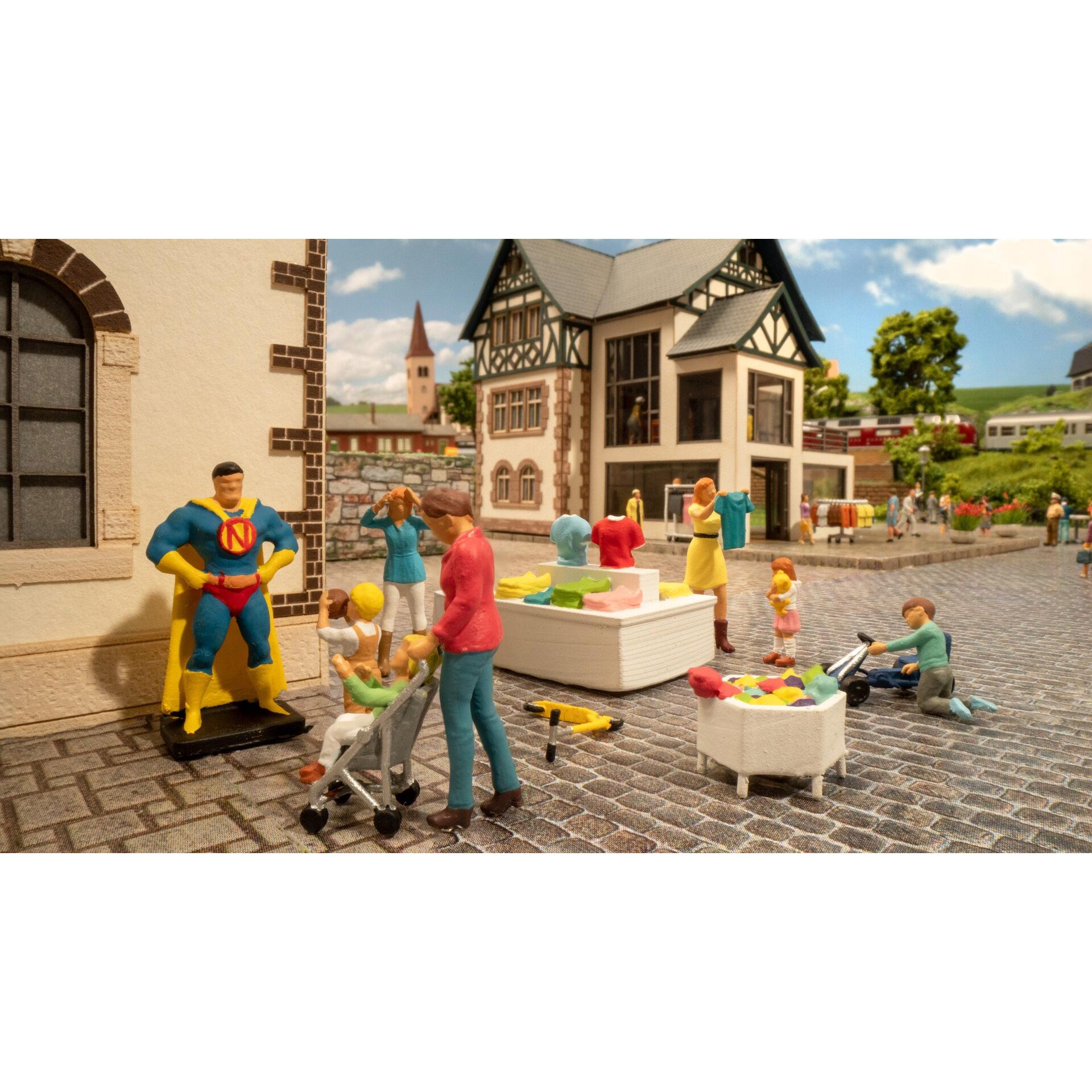 Thumbnail - Noch H0 Figuren-Themenwelt "Spielwarengeschäft" 16240 Bemalt