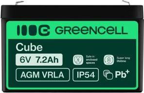 Produktbild GreenCell Battery AGM VRLA 6V 7.2Ah - Batterie - 7.200 mAh (6 V, 7.20 Ah)