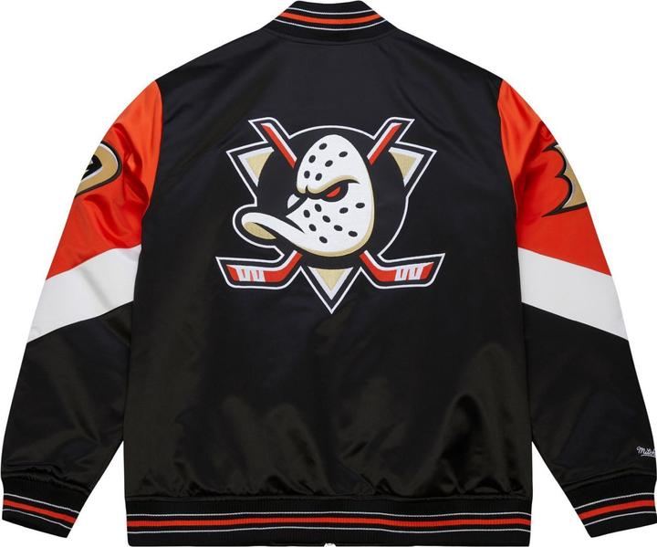 Actual product image Mitchell & Ness M&N Heavyweight Satin Jacke NHL Anaheim Ducks - M (M)