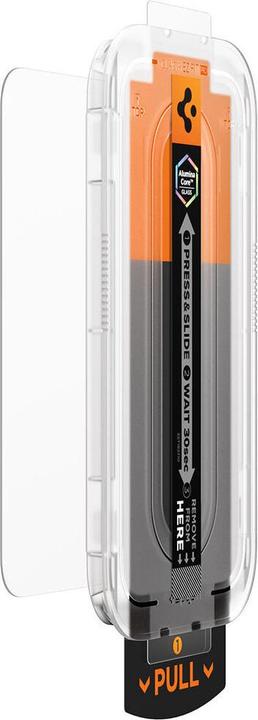 Actual product image Spigen - Glas.tR EZ-FIT Pro - iPhone 16 Pro / iPhone 17 / iPhone 17 Pro - Clear (1 Piece, Apple iPhone 16 Pro, Apple iPhone 17, Apple iPhone 17 Pro)