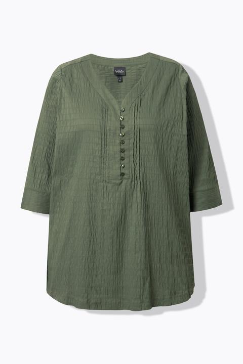 Actual product image Ulla Popken Bubble Texture Blouse (60)