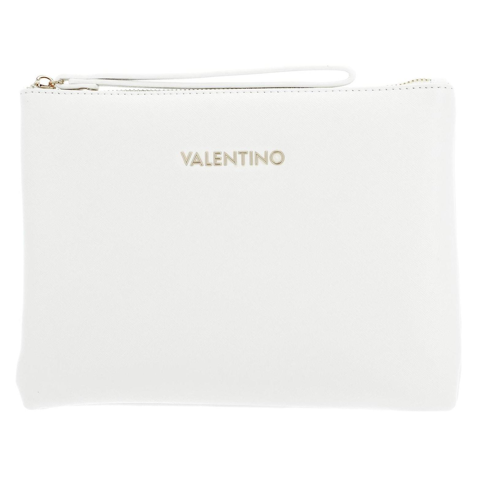 Valentino, Damen, Handtasche, Zero Re Beauty Morbido Soft Cosmetic Case, Weiss