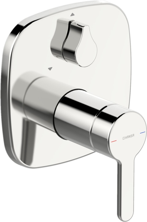 Actual product image Hansa HANSADESIGNO Style bath and shower mixer, concealed, with backflow preventer, chrome