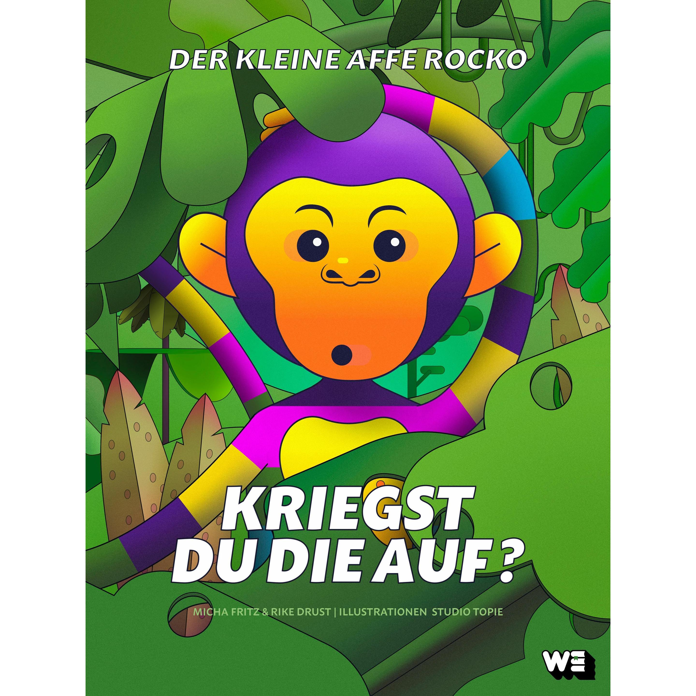 Der kleine Affe Rocko, Kinderbücher von Rike Drust, Studio Topie, Micha Fritz