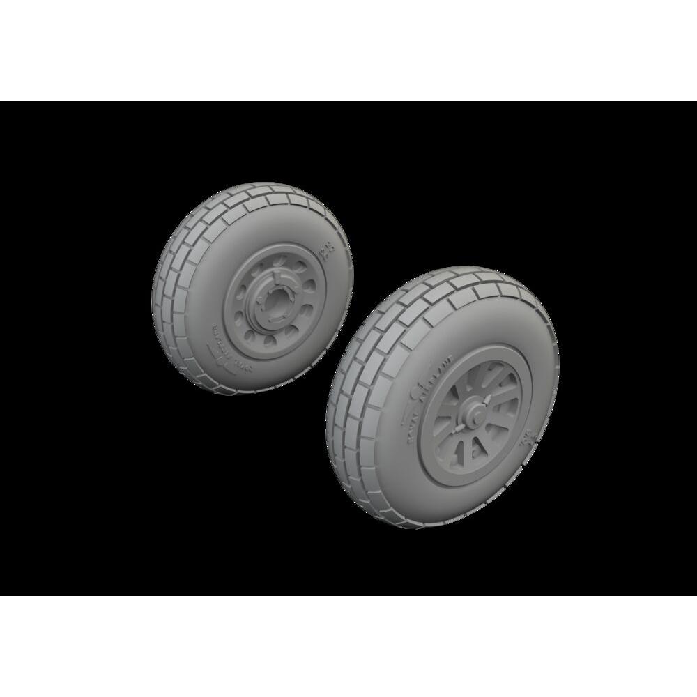 Eduard P-51D wheels block tread for Arma Hobby