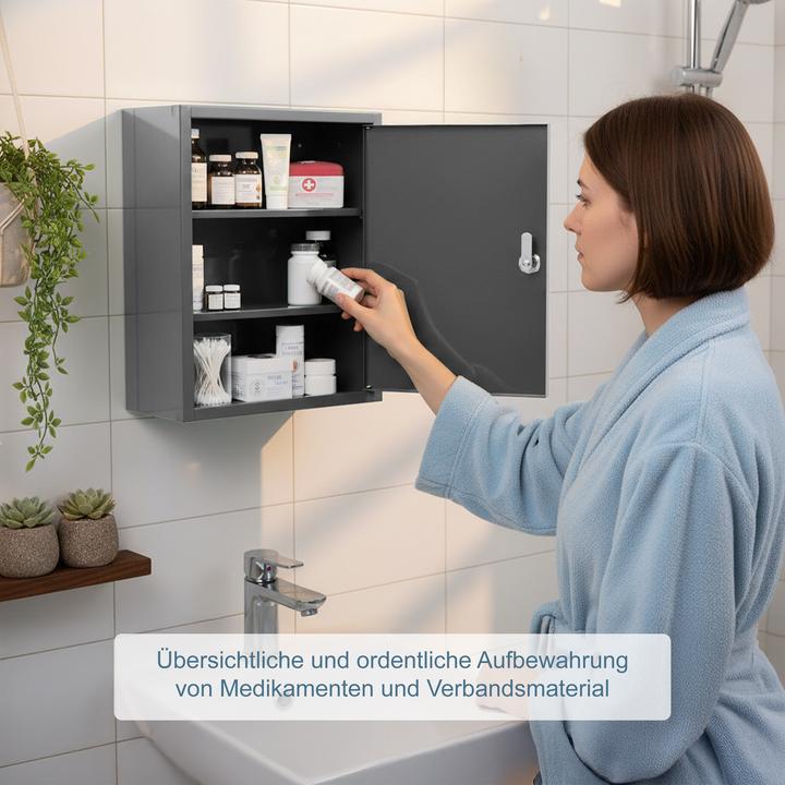 Actual product image Relaxdays medical cabinet