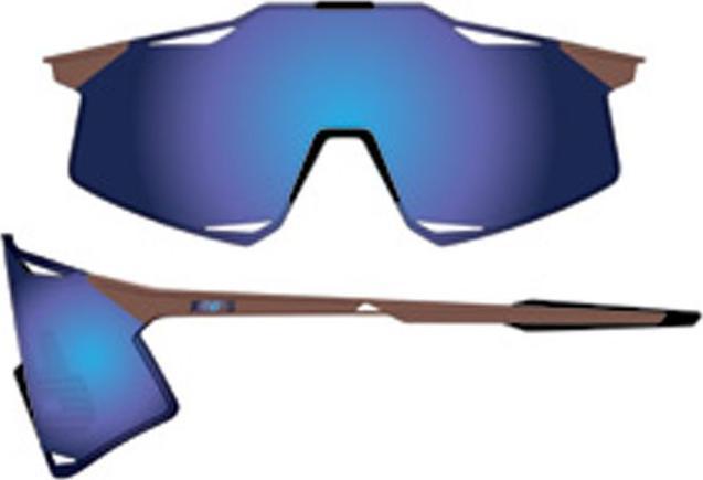Produktbild 100% Brille Hypercraft Matte (Matte Copper Chromium, HiPer blue)