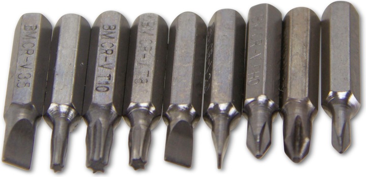 Actual product image Mannesmann Precision mechanic bit set, 9-in-1