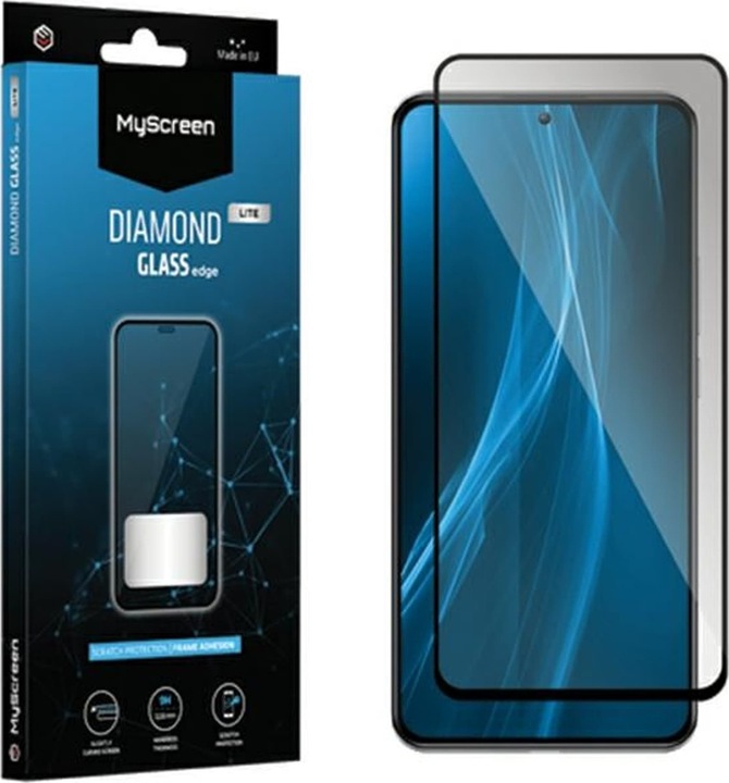 Produktbild MyScreen Protector MS Diamond Glass Edge Lite FG Motorola Moto G14 4G/G54 5G/G34 czarny/black Full Glue (1 Stück, Motorola Moto G34)