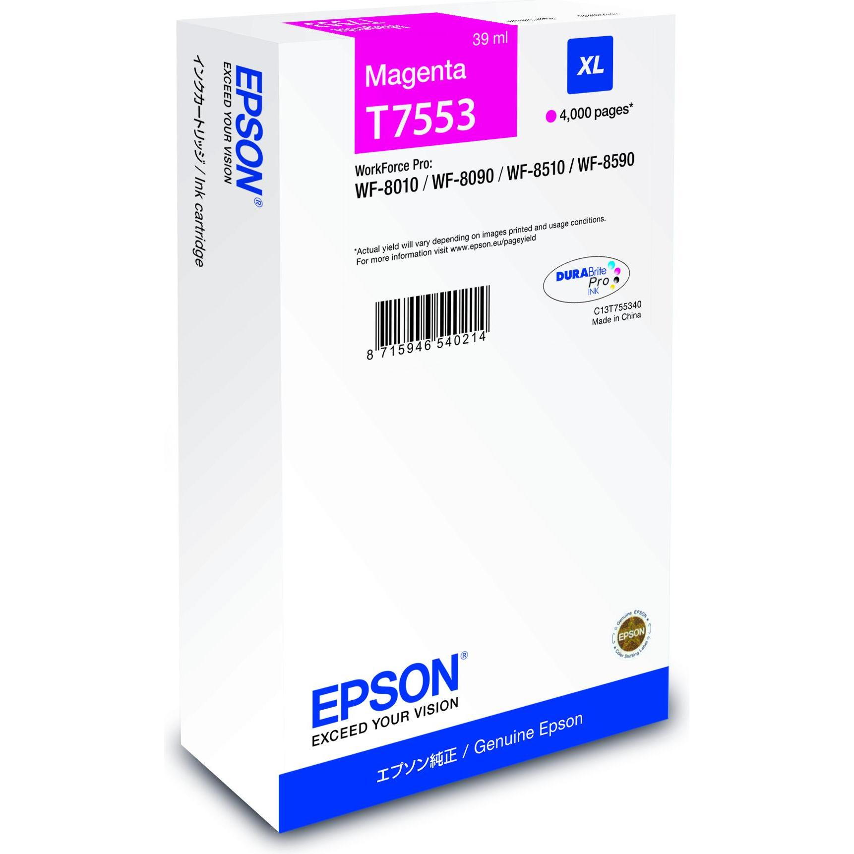 Epson, Druckerpatrone, WF-8xxx Series Ink Cartridge XL MG (M)