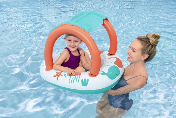 Actual product image Bestway Comfort Plush Shaded Inflatable Baby Boat Float