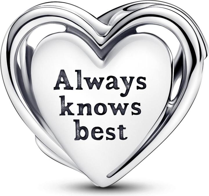 Actual product image Pandora Heart Charm Mum (Synthetic Opal, Sterling silver)