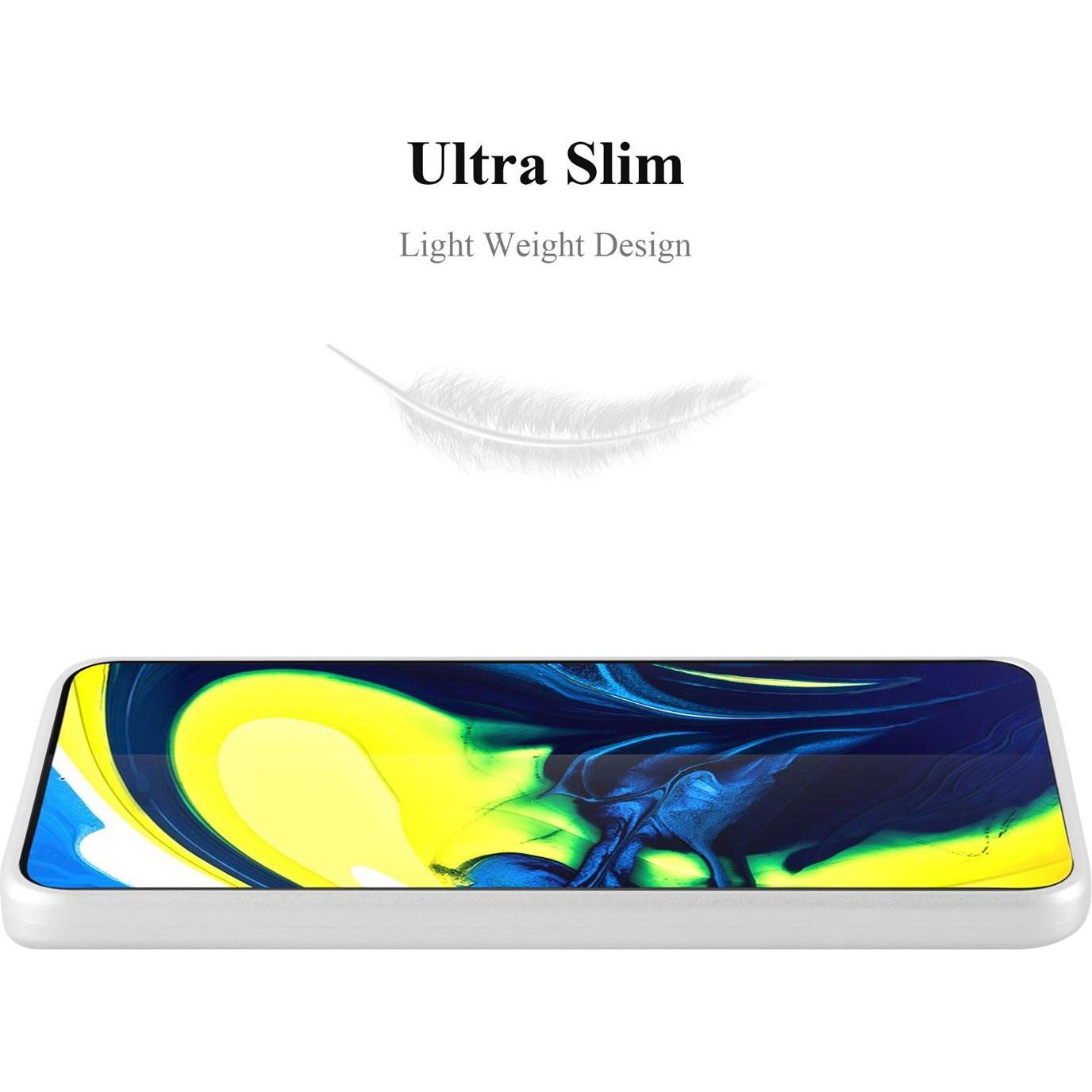 Thumbnail - Cadorabo TPU Matt Metallic Cover (Samsung Galaxy A80), Smartphone Hülle, Silber