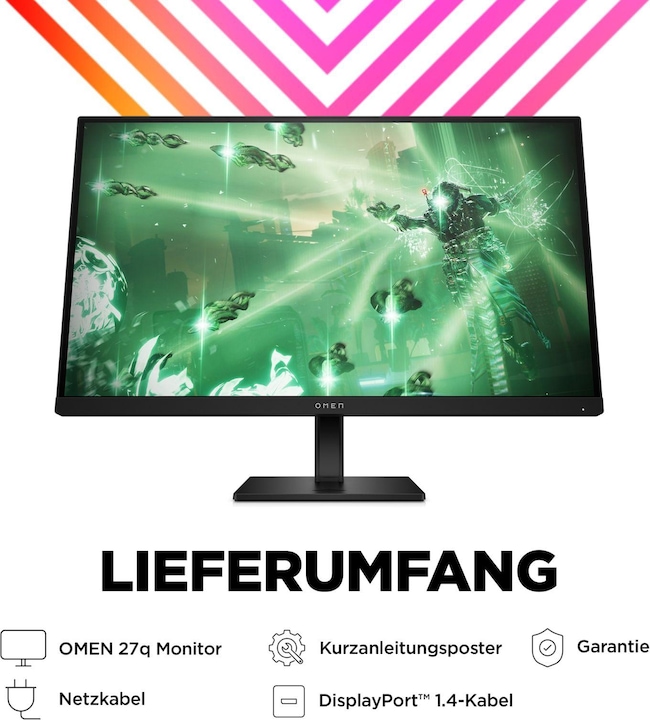 Actual product image HP Omen 27q (2560 x 1440 pixels, 27")