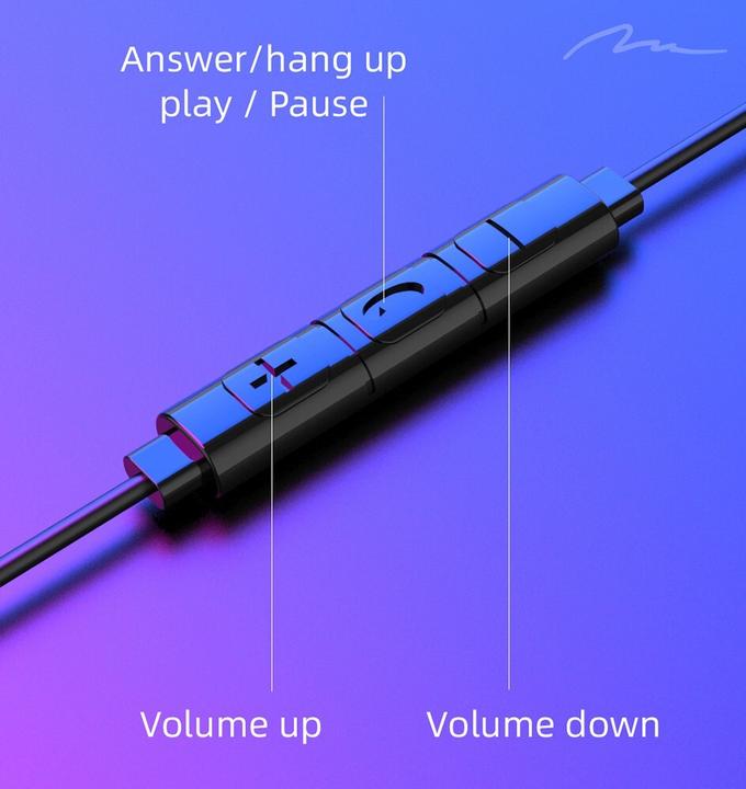 Actual product image Media-Tech MT3609K Earphones All USB-C (Cable)