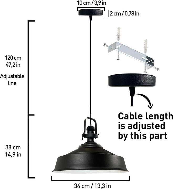 Productafbeelding Bamyum Asletl-Zwart (E27)
