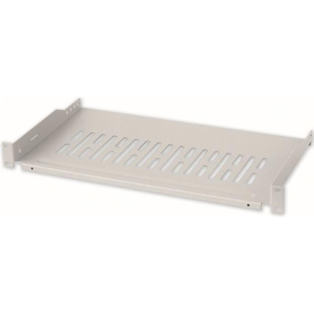 Techly I-CASE TRAY-250 Rack Zubehör Regalboden, Serverschrank Zubehör, Grau